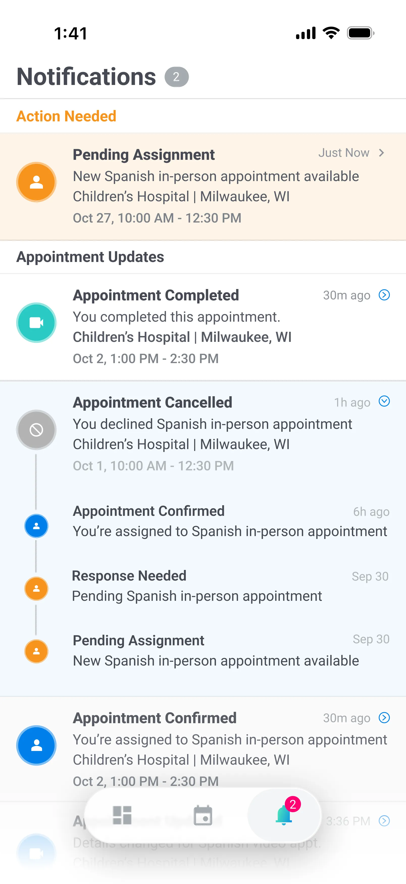 Mobile notifications