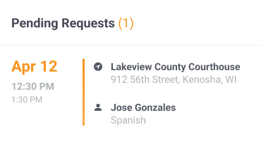 Pending offers dashboard widget