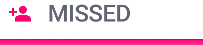 Missed status