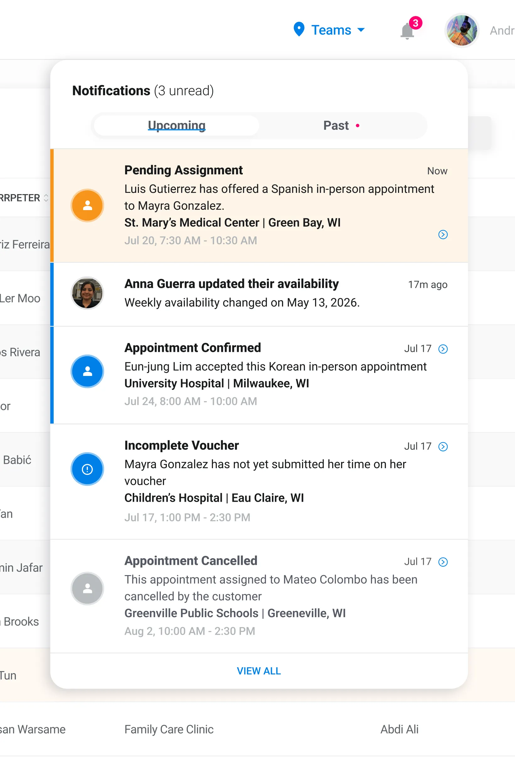 Web notifications
