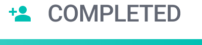 Completed status badge